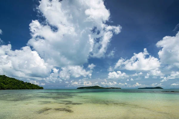 Vista Playa Costa Sur Isla Koh Kiev Cerca Sihanoukville Camboya — Foto de Stock