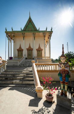Lakhon Khol 'dan Wat Svay Andet Pagoda, Kandal' ın Phnom Penh Kamboçya yakınlarındaki Unesco Manevi Kültür Mirası
