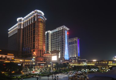 Cotai şerit kumarhane tesisi alanı Macau Makao Çin