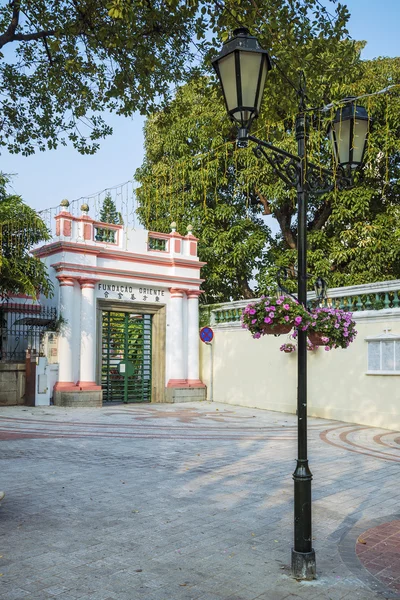 Architettura coloniale portoghese in macau china — Foto Stock