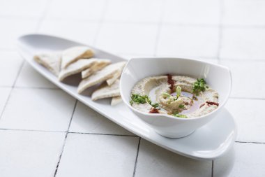 Humus houmous vejeteryan sos aperatif yiyecek