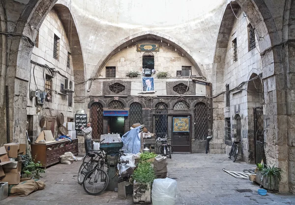 Hamidiye Basar Markt Souk Wahrzeichen in Damaskussyrien — Stockfoto