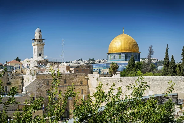 Moskeeën in de oude stad van Jeruzalem-Israël — Stockfoto