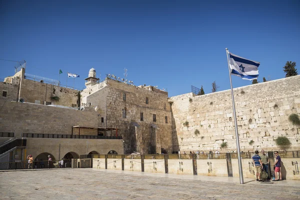 The western wall wailing wall complex in jeristan israel — стоковое фото