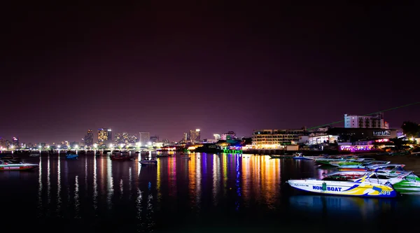 Pattaya Thajsko Ledna 2019 Lodě Trajekty Pattaya City Marina Bay — Stock fotografie