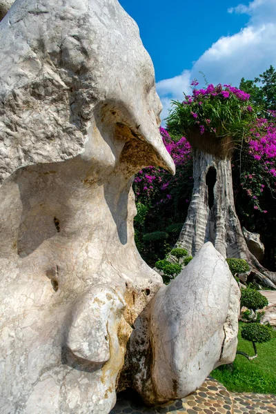 Паттайя Таиланд Января 2019 Года Каменный Парк Миллион Лет Крокодиловая Лицензионные Стоковые Фото
