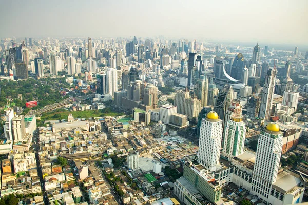 Bangkok Tailândia Janeiro 2019 Vista Alto Ângulo Horizonte Urbano Coração — Fotografia de Stock