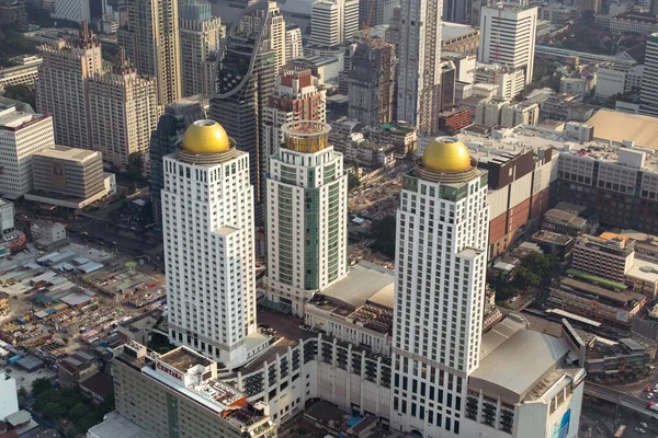 Bangkok Tailândia Janeiro 2019 Vista Alto Ângulo Horizonte Urbano Coração — Fotografia de Stock