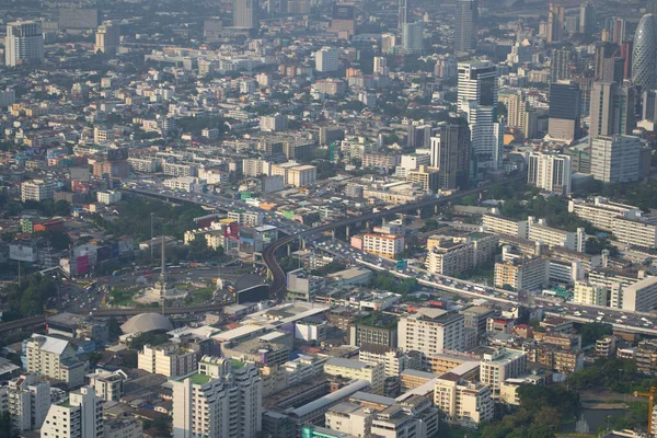 Bangkok Tailândia Janeiro 2019 Vista Alto Ângulo Horizonte Urbano Coração — Fotografia de Stock