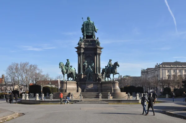 Maria Theresa památník v Wien — Stock fotografie