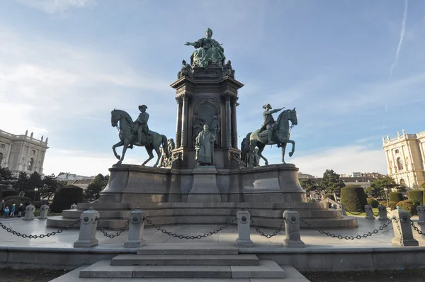 Maria Theresa památník v Wien — Stock fotografie