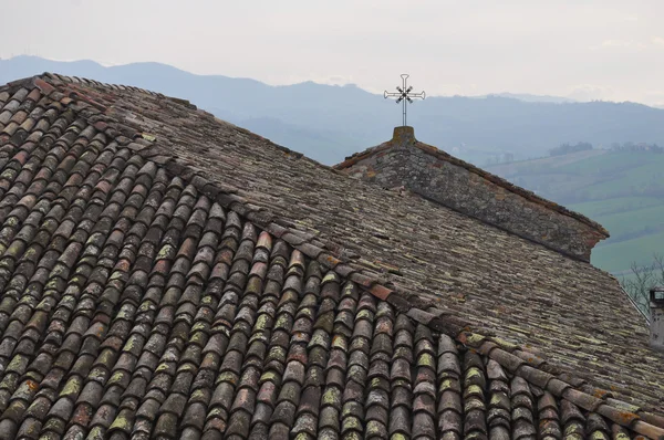 Castello Scipione alias Kastil Castello Pallavicino di Salsomaggio — Stok Foto