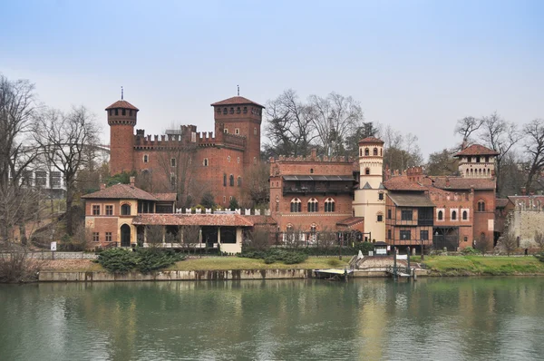 Mittelalterliche Burg in Turin — Stockfoto