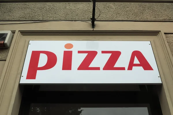Pizza butik tecken — Stockfoto
