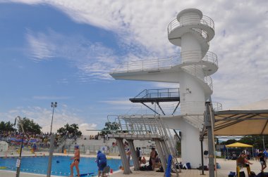 Stadio del Nuoto Riccione'da (yüzmek Stadyumu anlamına gelir)