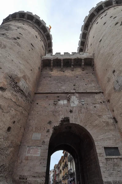 Torres de Quart Valencia (Quart kuleleri anlamına gelir) — Stok fotoğraf