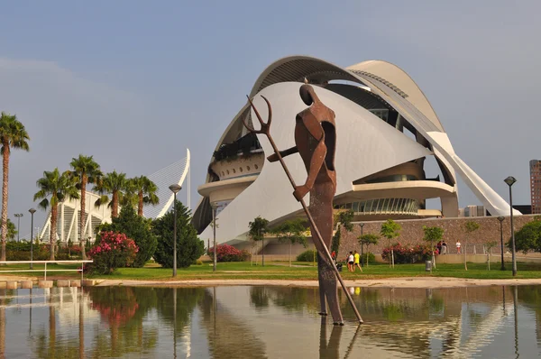 City of Arts and Sciences Palace of Arts Valencia — Stok fotoğraf