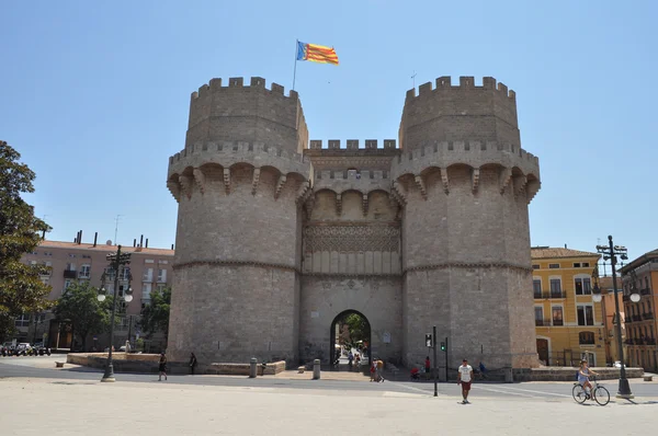 Serranos ворота у Валенсії — стокове фото