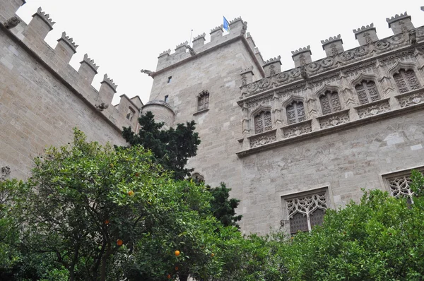 Llotja de la Seda (Borsa della seta) a Valencia — Foto Stock