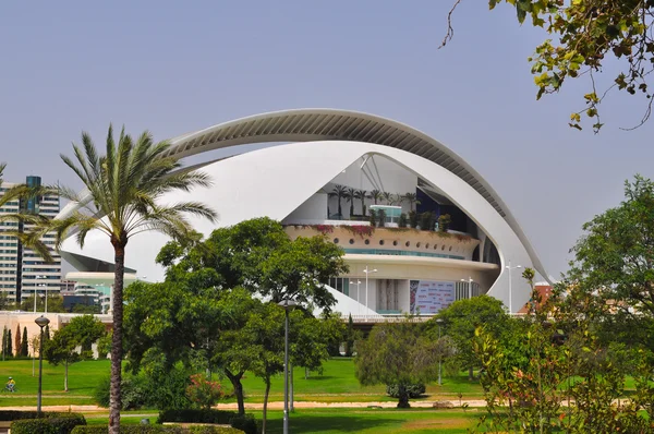 City of Arts and Sciences Palace of Arts Valencia — Stok fotoğraf