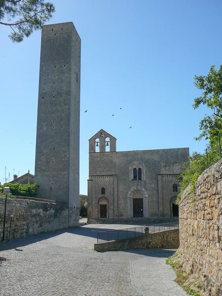 Santa Maria in Castello i Tarquinia — Stockfoto