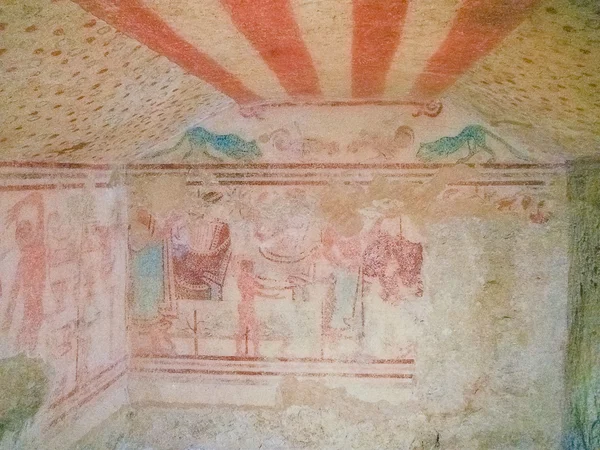 Tarquinia Necropolis'e Monterozzi — Stok fotoğraf