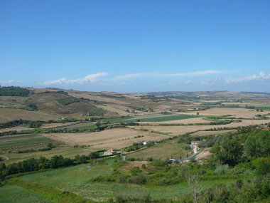 View of the city of Tarquinia clipart