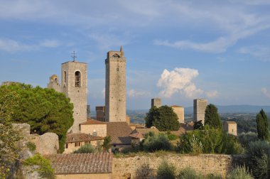 Görünüm San Gimignano şehri