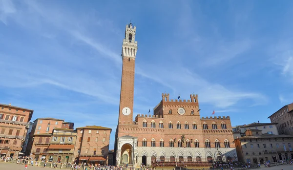 Piazza del Campo i Siena — Stockfoto