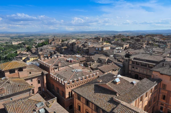 Pohled na město Siena — Stock fotografie