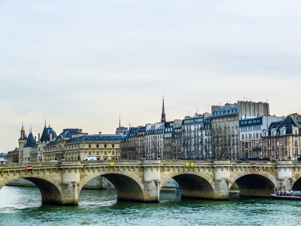 HDR Ile de la Cite Парижа — стокове фото