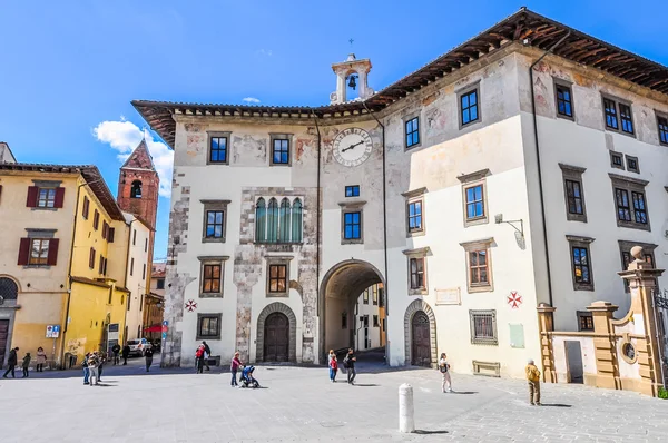 HDR Turistas en Pisa, Italia — Foto de Stock