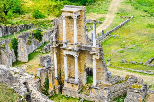 HDR Roman Theatre in Volterra — Stock Photo, Image