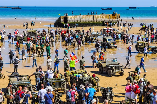 HDR D-Day celebrations in Arromanches — Stock Photo, Image