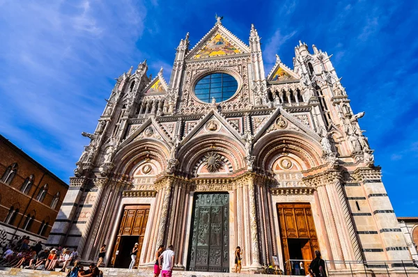 HDR Cathedral church in Siena — Stock Photo, Image