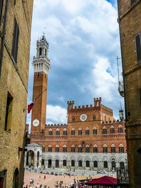 Hdr Ansicht der Stadt Siena — Stockfoto