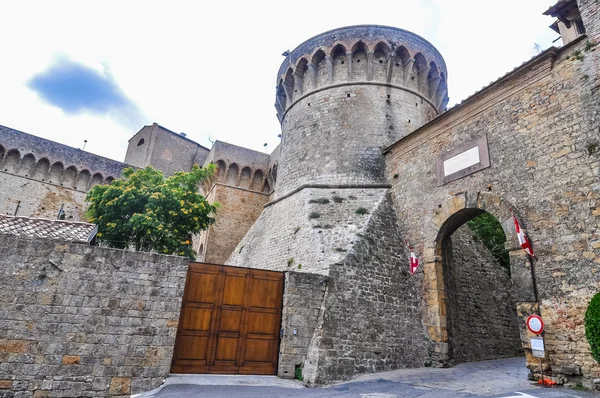 HDR City door in Volterra — Stock Photo, Image