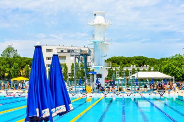 HDR Stadio del Nuoto Riccione'da (yüzmek Stadyumu anlamına gelir)