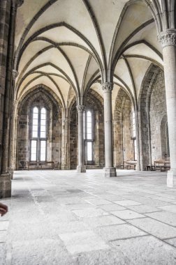 HDR Mont St Michel Manastırı Fransa