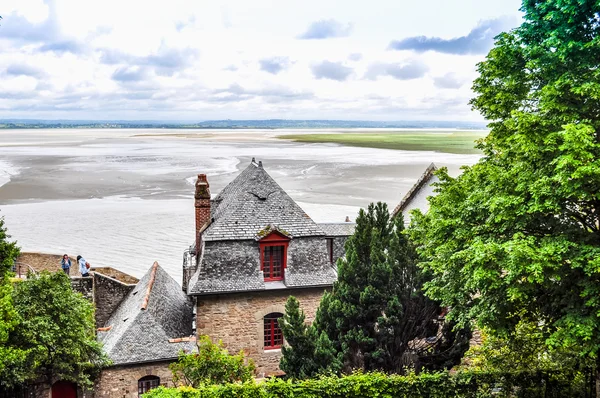 HDR Mont St Michel Abbey France — Stock Photo, Image