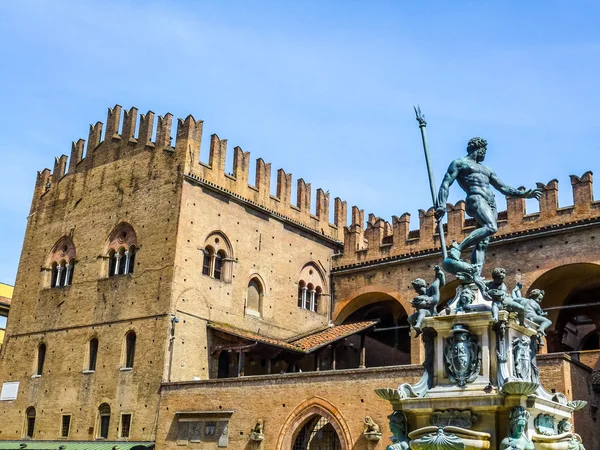 HDR Re Enzo palace w mieście Bolonia — Zdjęcie stockowe