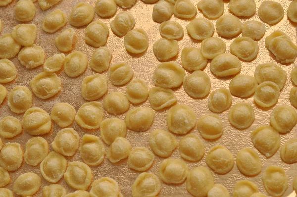 Orecchiette Comida Tradicional Macarrão Italiano Região Apúlia — Fotografia de Stock
