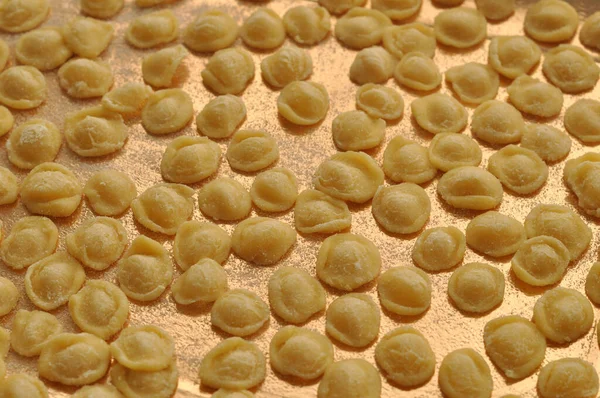 Orecchiette Traditionelle Italienische Nudelgerichte Aus Der Region Apulien — Stockfoto