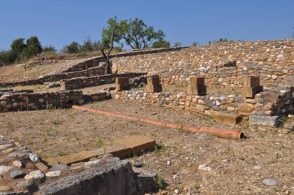 Ruinen Der Antiken Stadt Olynthus Chalkidiki Griechenland — Stockfoto