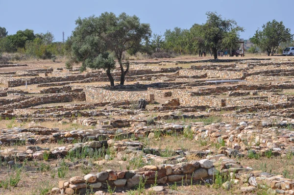 Rovine Dell Antica Città Olinto Calcidica Grecia — Foto Stock