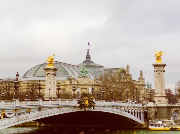 Olhar retrô Grand Palais Paris — Fotografia de Stock