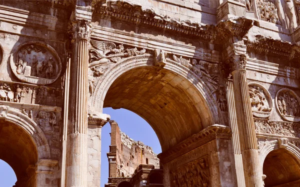 Boog van Constantijn, rome — Stockfoto