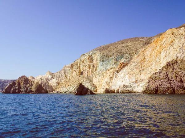 Santorini aspecto retro en Grecia —  Fotos de Stock