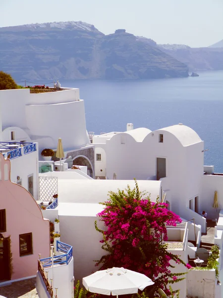 Look retrò Oia Ia in Grecia — Foto Stock