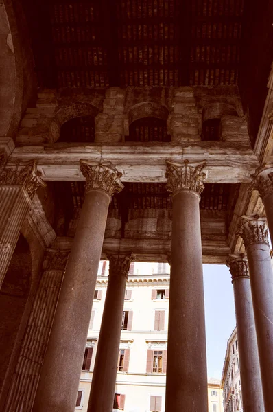 Regard rétro Panthéon Rome — Photo